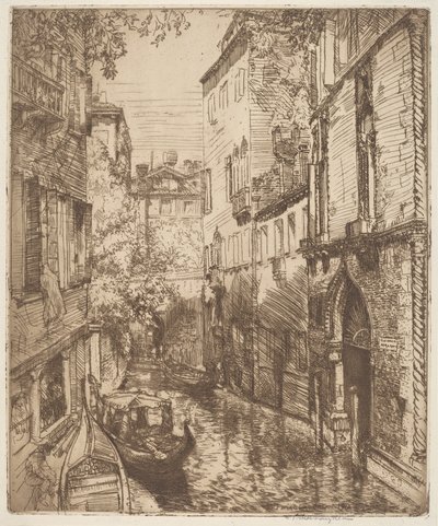 Rio delle Verona, Venezia av Donald Shaw MacLaughlan