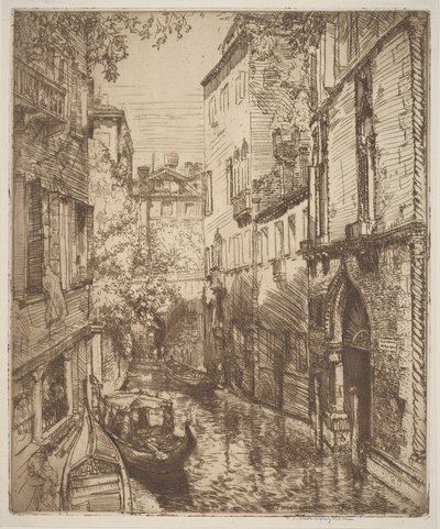 Rio delle Verona, Venezia av Donald Shaw MacLaughlan