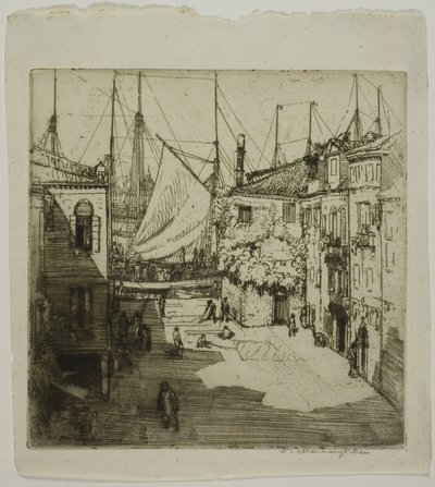 Sail Yard, Venezia av Donald Shaw MacLaughlan