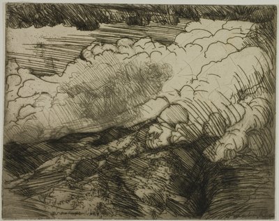 Storm i Alpene, Sveits av Donald Shaw MacLaughlan