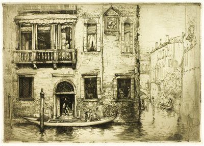Den lille helliges kanal, Venezia av Donald Shaw MacLaughlan