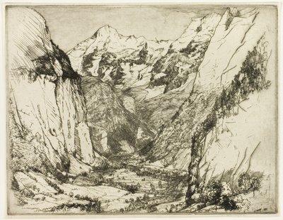 Lauterbrunnen av Donald Shaw MacLaughlan