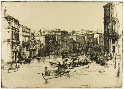 Markedet, Venezia av Donald Shaw MacLaughlan