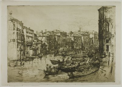 Markedet, Venezia av Donald Shaw MacLaughlan