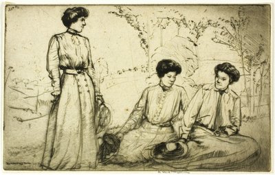Tre jenter av Donald Shaw MacLaughlan