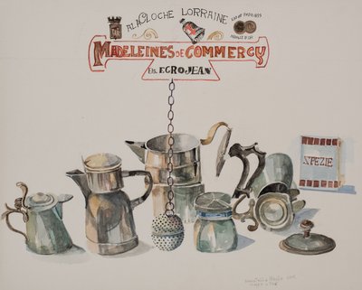 Kaffe eller te, 2012 (akvarell på papir) av Donatella Merlo