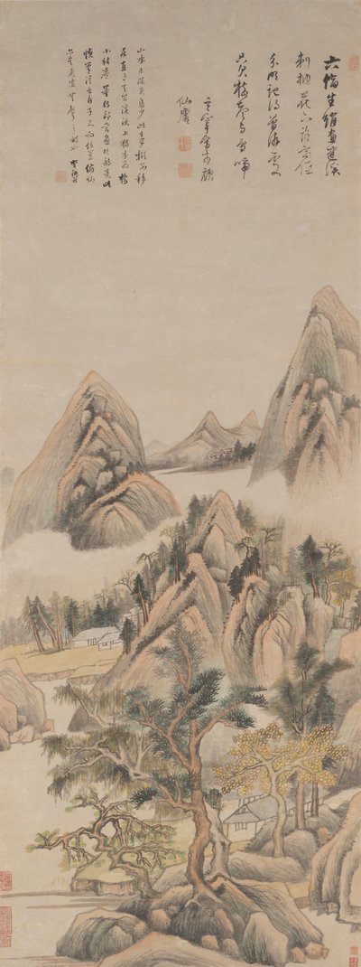 Minner om Jian-elven av Dong Qichang