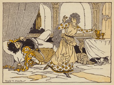 Gigi og den magiske ringen, italiensk eventyr (farge litho) av Donn P. Crane
