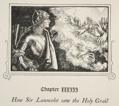 Hvordan Sir Launcelot så den hellige gral, illustrasjon fra 