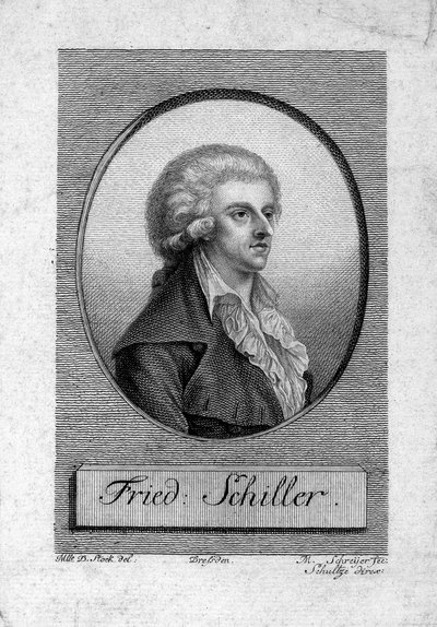 Portrett av Friedrich von Schiller 1759-1805 av Dora Stock