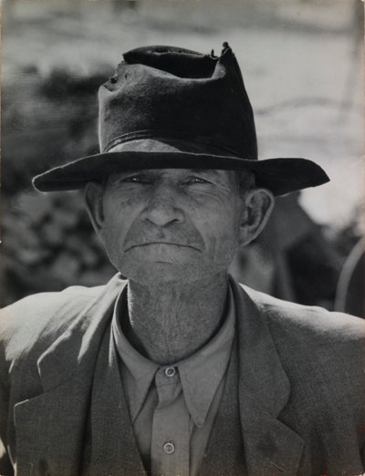 Tidligere leietakerbonde på Relief Grant, Imperial Valley, California av Dorothea Lange