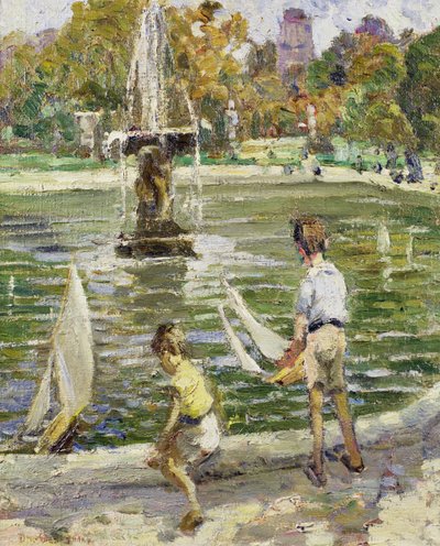 Seilbåter i Hyde Park av Dorothea Sharp