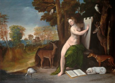 Circe og hennes elskere i et landskap, ca. 1525. av Dosso Dossi