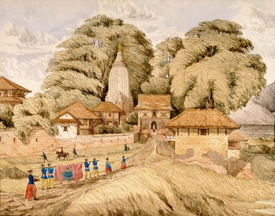 Narain - Hitthee, nær Kathmandoo, Nepal av Dr. Henry Ambrose Oldfield