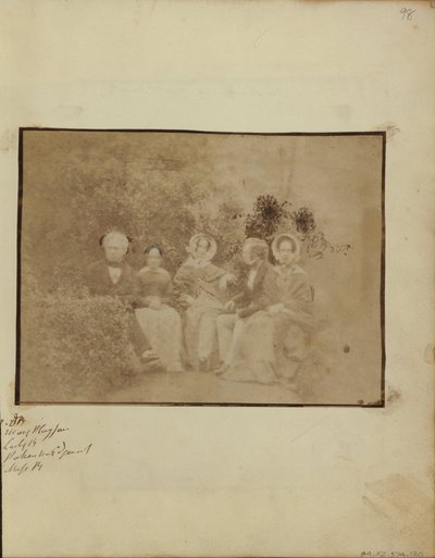 Sir David Brewster med Miss Mary Playfair, Lady Brewster, Mr. Pakenham Edgeworth og Miss Brewster av Dr. John Adamson