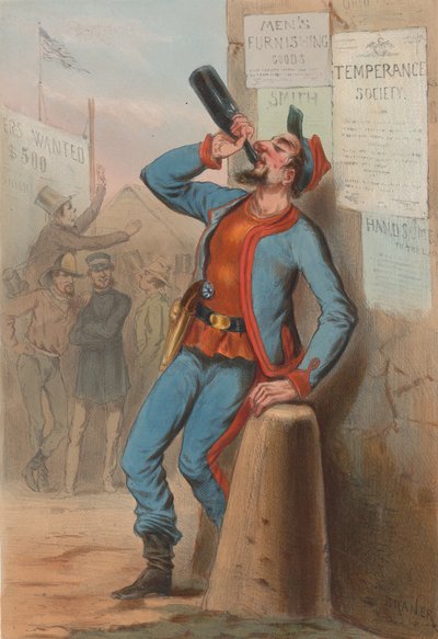 USA 1865 - New-York Fire-Brigade Zouaves, 1865. av Draner