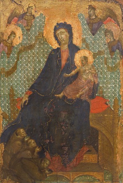 Madonna of Franciscans, av Duccio di Buoninsegna (ca 1255 - før 1319), tempera på tre, 235x16 cm av Duccio di Buoninsegna