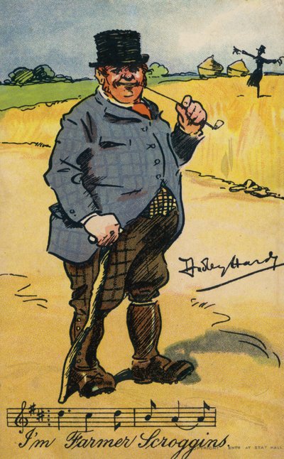 Jeg er Farmer Scroggins (chromolitho) av Dudley Hardy