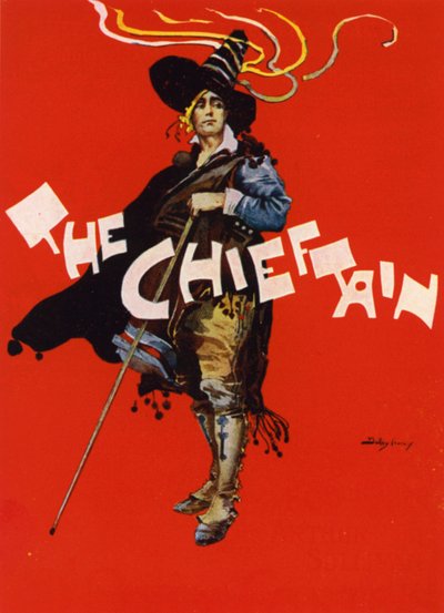 Høvdingen; plakatdesign for Savoy Theatre, London (farge litho) av Dudley Hardy