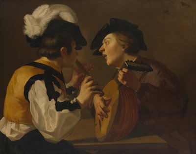To musikere, 1600-tallet. av Dutch