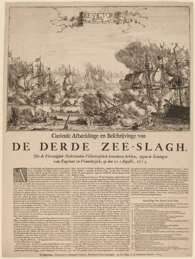 Det tredje sjøslaget av Dutch 17th Century
