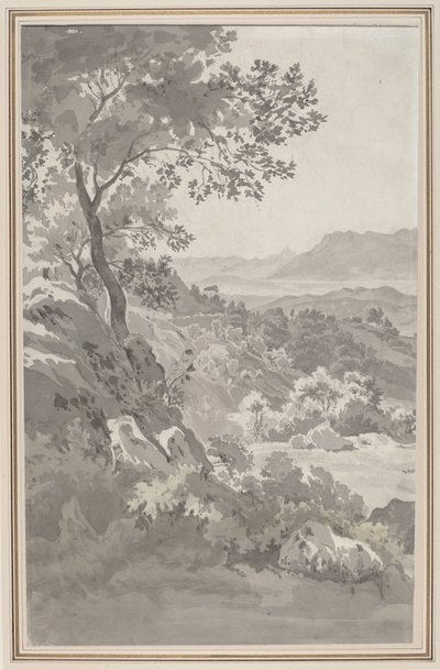 Valley i den italienske Campagna av Dutch 19th Century
