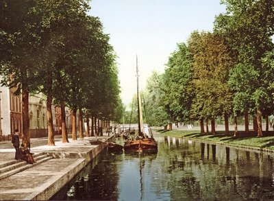 Seilflåte på Princess Canal i Haag, 1890-1900 av Dutch Photographer