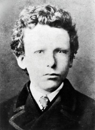 Vincent Van Gogh, rundt 13 år (s/hvitt-bilde) av Dutch Photographer