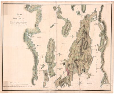 En plan for Rhode Island av Holland av Dutch School
