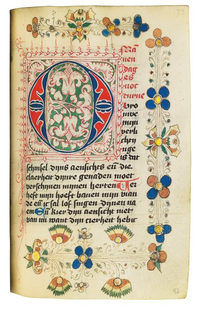 Timebok og bønnebok på nederlandsk, Nedre Rheinland, Emmerich, Cleves, ca. 1480 av Dutch School