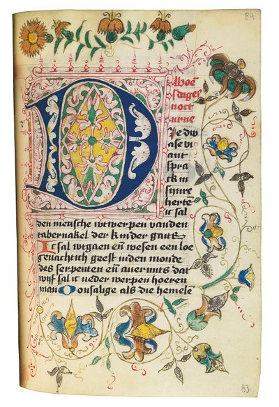Timebok og bønnebok på nederlandsk, Nedre Rheinland, Emmerich, Cleves, ca. 1480 av Dutch School