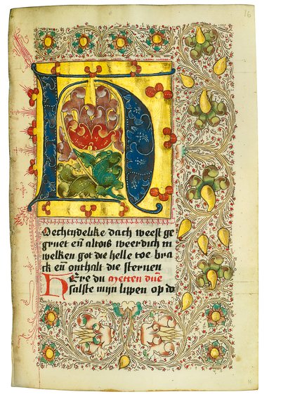 Timebok og bønnebok på nederlandsk, Nedre Rheinland, Emmerich, Cleves, ca. 1480 av Dutch School