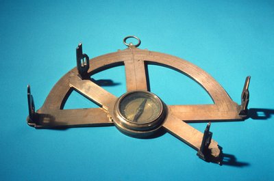 Grafometer eller klinometer (messing, glass og stål) av Dutch School