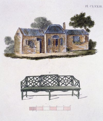 Illustrasjon fra Magazine of Garden Gems av G Van Laar, 1802 av Dutch School