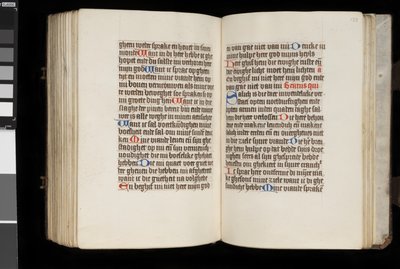 MS McClean 92, f.132v - f.133r, fra Timeboken, ca. 1470-90 av Dutch School