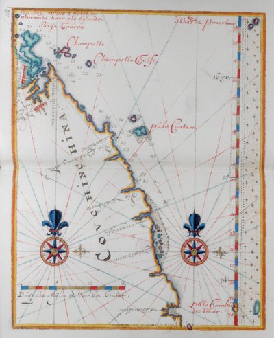 Kart over Cochin-Kina, Asia. av Dutch School