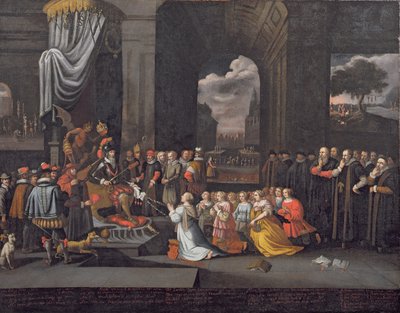 Forfølgelse av hertugen av Alba i 1568 av Dutch School