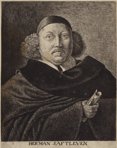 Portrett av Herman Saftleven den yngre av Dutch School