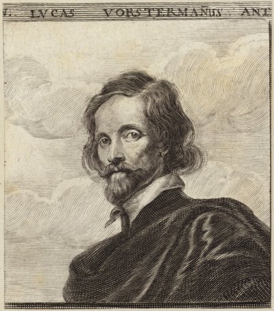 Portrett av Lucas Vorsterman av Dutch School