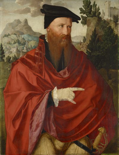 Portrett av anabaptisten David Joris, ca. 1540-45 av Dutch School