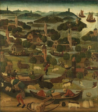 St Elizabeth Flood av Master of the Holy Elisabeth panels c.1490-5 av Dutch School