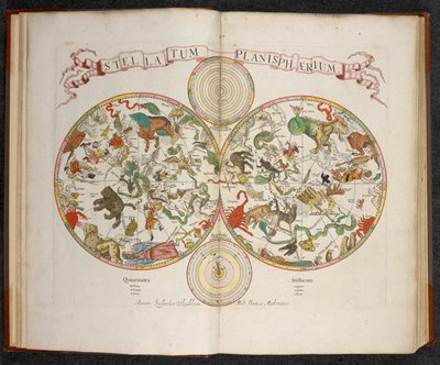 Stellatum Planisphaerium, En planisfære med tegn på dyrekretsen av Dutch School