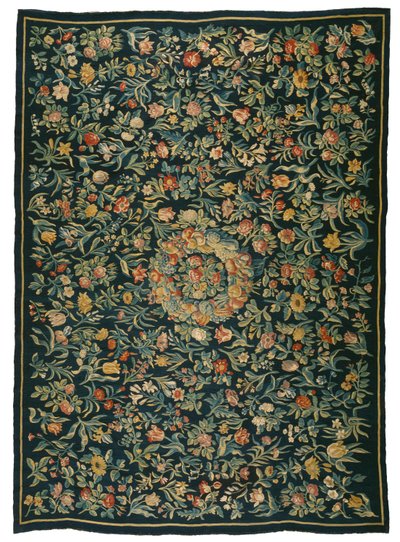 Tapestry bordteppe, fra Amsterdam (ull og silke) av Dutch School