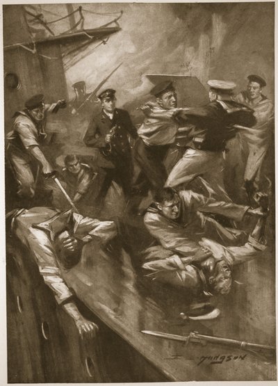 Hånd-til-hånd-kamp om bord "The Broke" av E.S. Hodgson