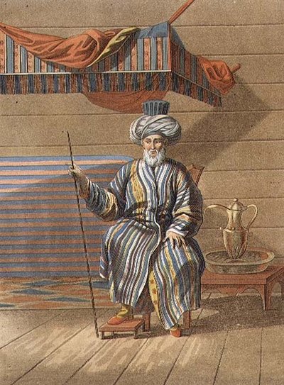 Tartar Elder, gravert av Jegor Skotnikoff (1782-1843) (litho) av E. (after) Karnejeff
