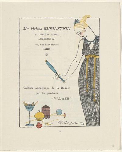 Gazette du Bon Ton, 1914 - nr. 6, s. IX: Annonse Helena Rubinstein (tittel på objekt) av E. Ayres