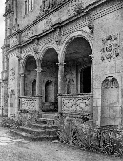 Loggiaen, Cranborne Manor House, Dorset, 1924-1926. av E. Bastard