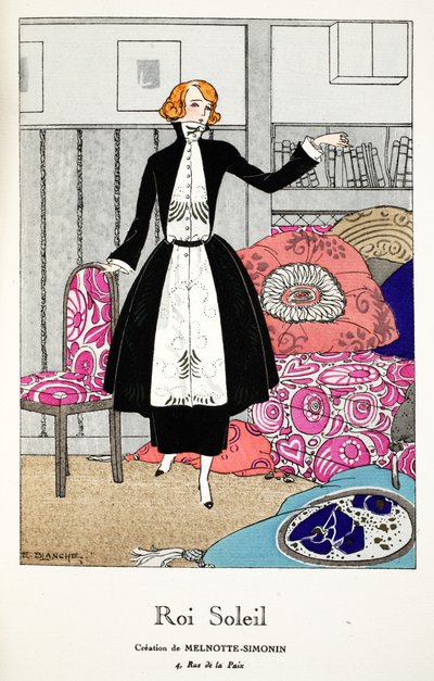 Solkongen - skapelsen av Melnotte-Simonin av E. Blanche