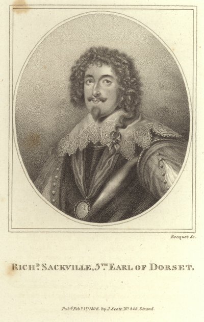 Richard Sackville den femte jarlen av Dorset av E. Bocquet