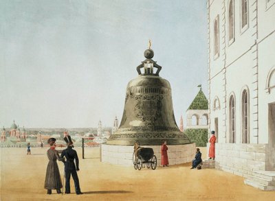 Tsarklokken i Kreml i Moskva, 1838. av E. Gilbertson